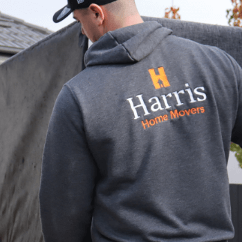 Harris movers I team member moving furniture
