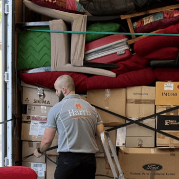 Loading furniture into A interstate truck